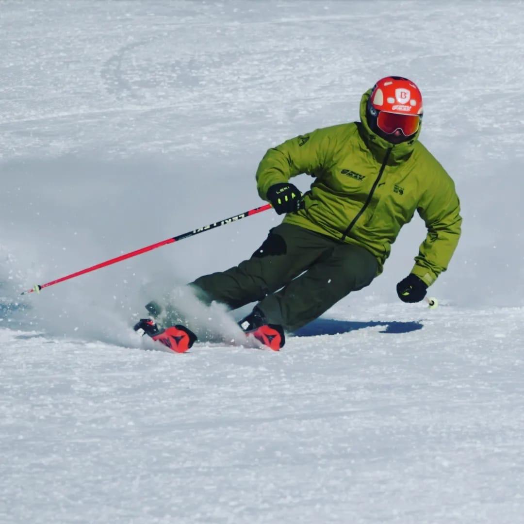 Instructor de esquí Hernán (Tito) Franco en Cerro Catedral, Bariloche